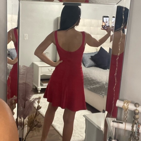 Herve Leger red Dress - Picture 10 of 13